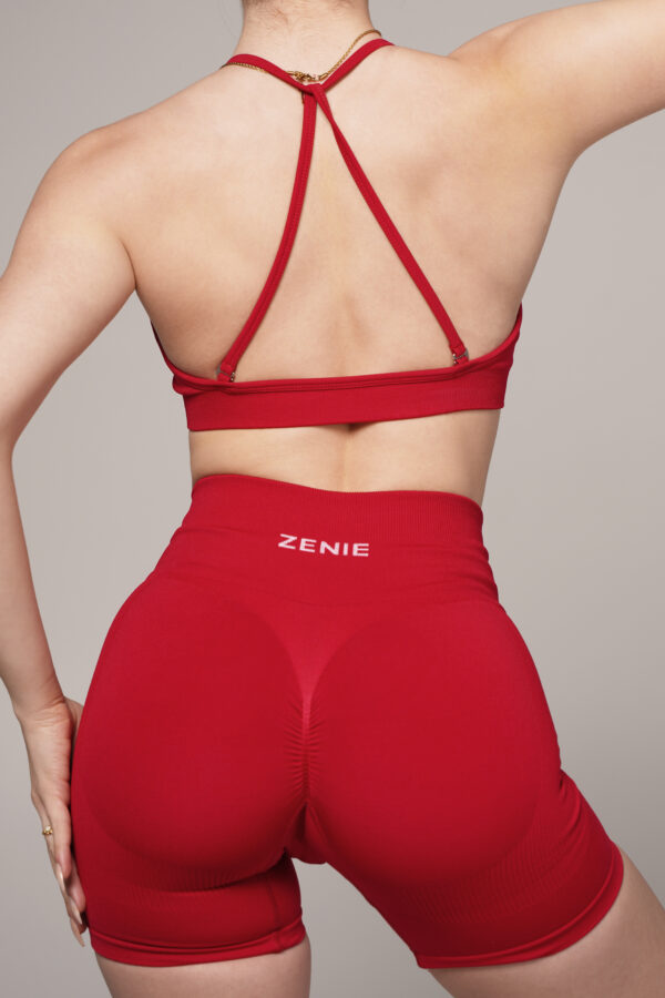Zen Berry Red Büzgülü Şort - Görsel 3